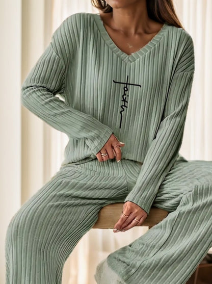 Ladies' Polyester Sweatshirt Set