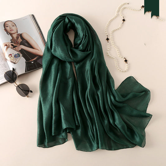 Fashion Beach Towel Sun Protection Shawl Silk Scarf Women