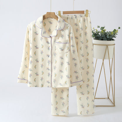 Women's Winter Thick Loose Air Cotton Pajamas Suit