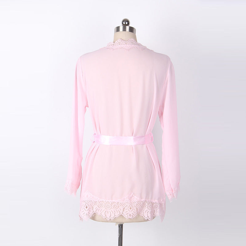 Lace-up 5color Women's Lace Pajamas