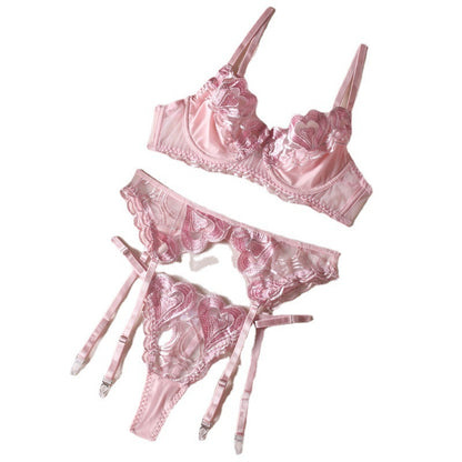 Big Heart Underwired Bra And Thong Set