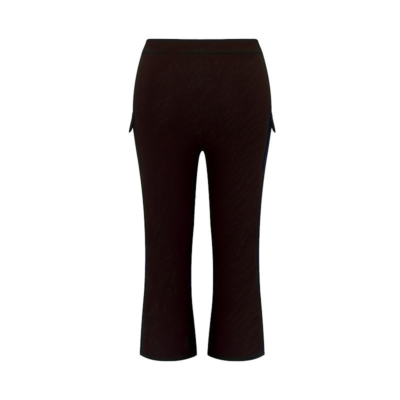 Ins European And American Fashion Slim Fit Plus Size Black Trousers
