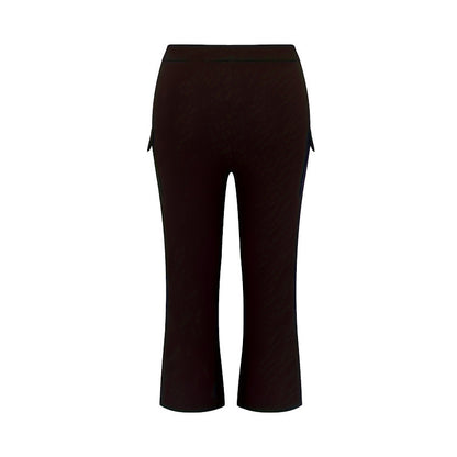 Ins European And American Fashion Slim Fit Plus Size Black Trousers