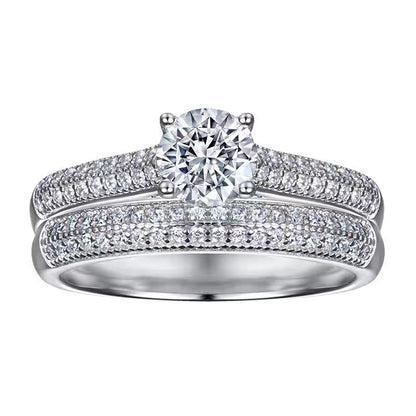 Women's Full-Diamond Stacked Ring