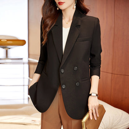 Women's Fashion Simple Blazer Shorts Two-piece