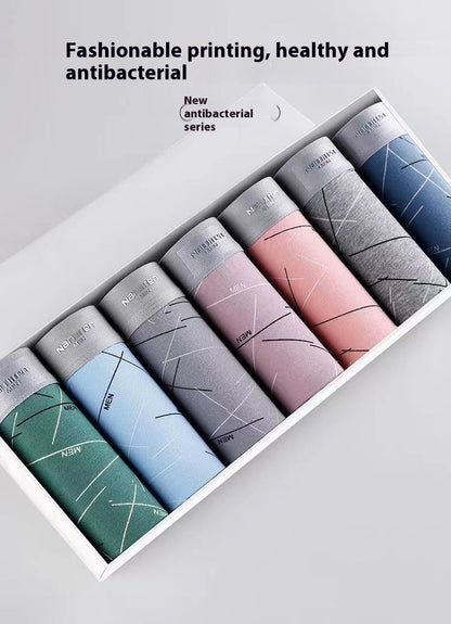 Men's Boxer Inner Antibacterial Underwear 4 Pack