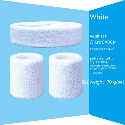 Sports Sweat-absorbent Wristband Headband Hairband Suit