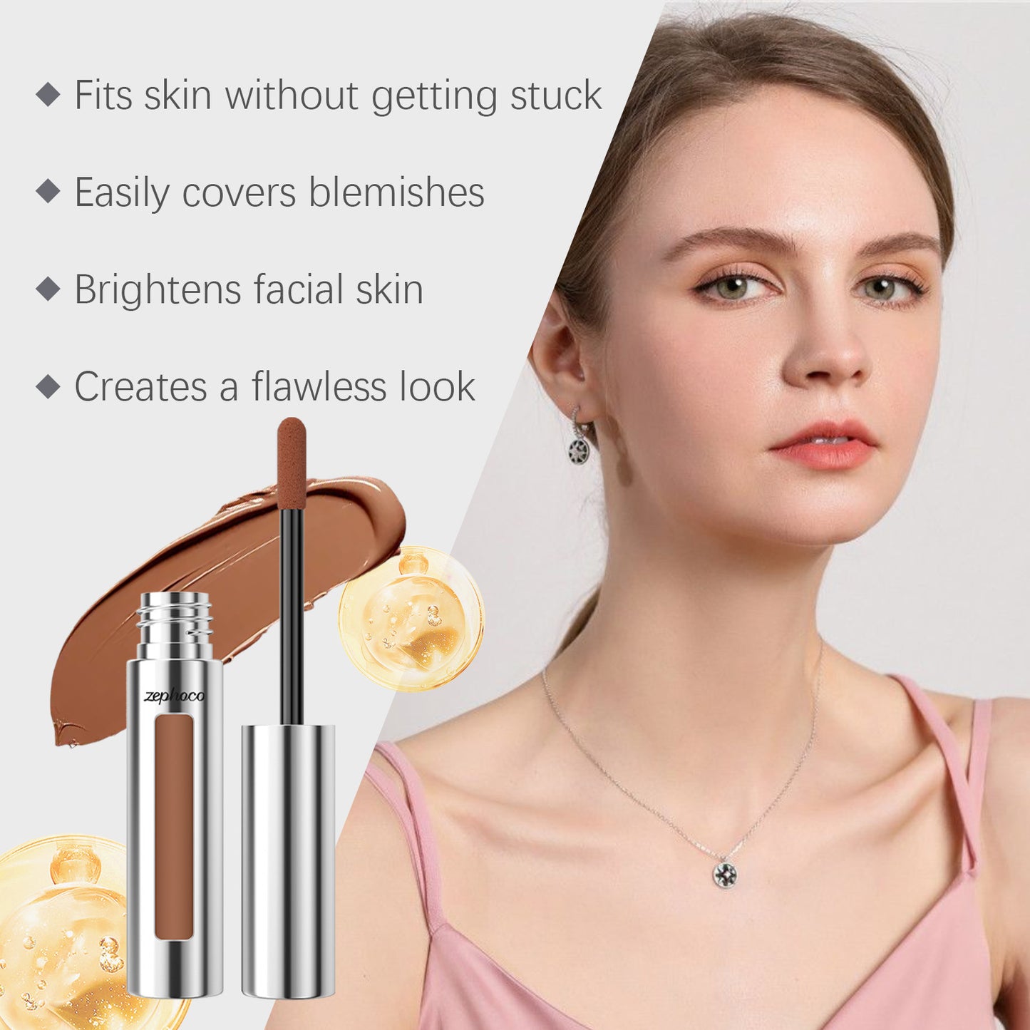 Lightweight Clothing Cover Eye Defects Moisturizing Brightening Moisturizing Makeup Liquid Concealer